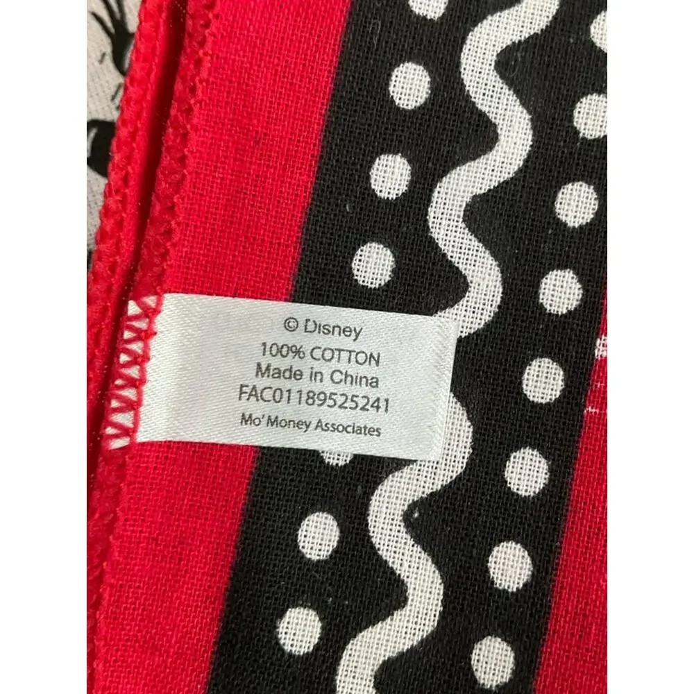 Disney Mickey Pirate Bandana Scarf Skull Red NEW